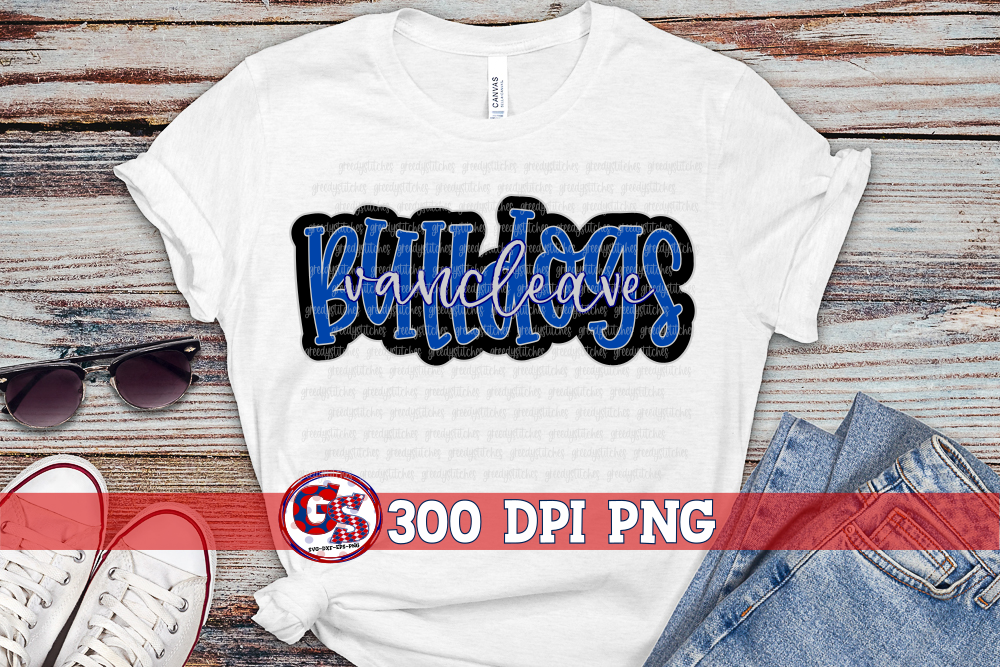Vancleave Bulldogs PNG for Sublimation