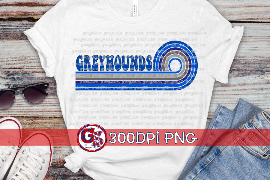 Ocean Springs Greyhounds PNG Bundle for Sublimation