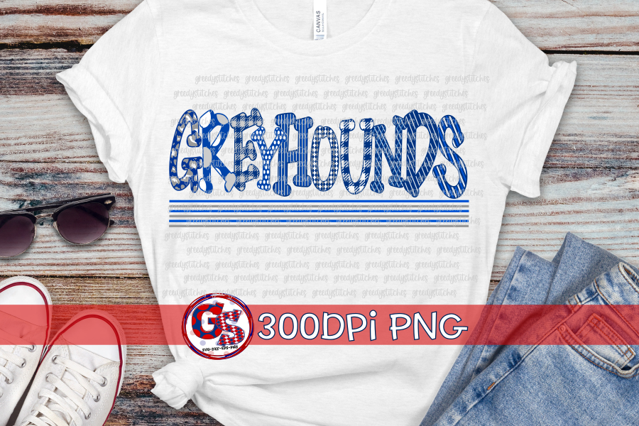 Ocean Springs Greyhounds PNG Bundle for Sublimation