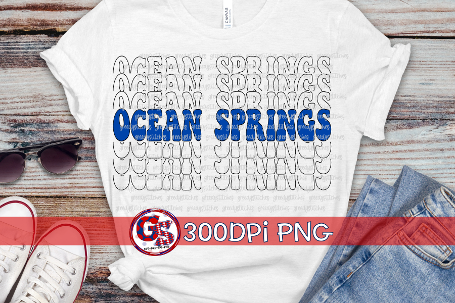 Ocean Springs Greyhounds PNG Bundle for Sublimation