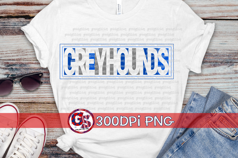 Ocean Springs Greyhounds PNG Bundle for Sublimation
