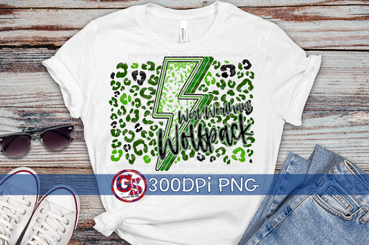 West Wortham Wolfpack Lightning Bolt PNG for Sublimation