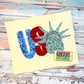 USA Lady Liberty Comfort Colors Sleevless Tank - Adult Sizes