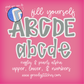 DIY Ruffles & Pearls Alpha & Number Pack PNG