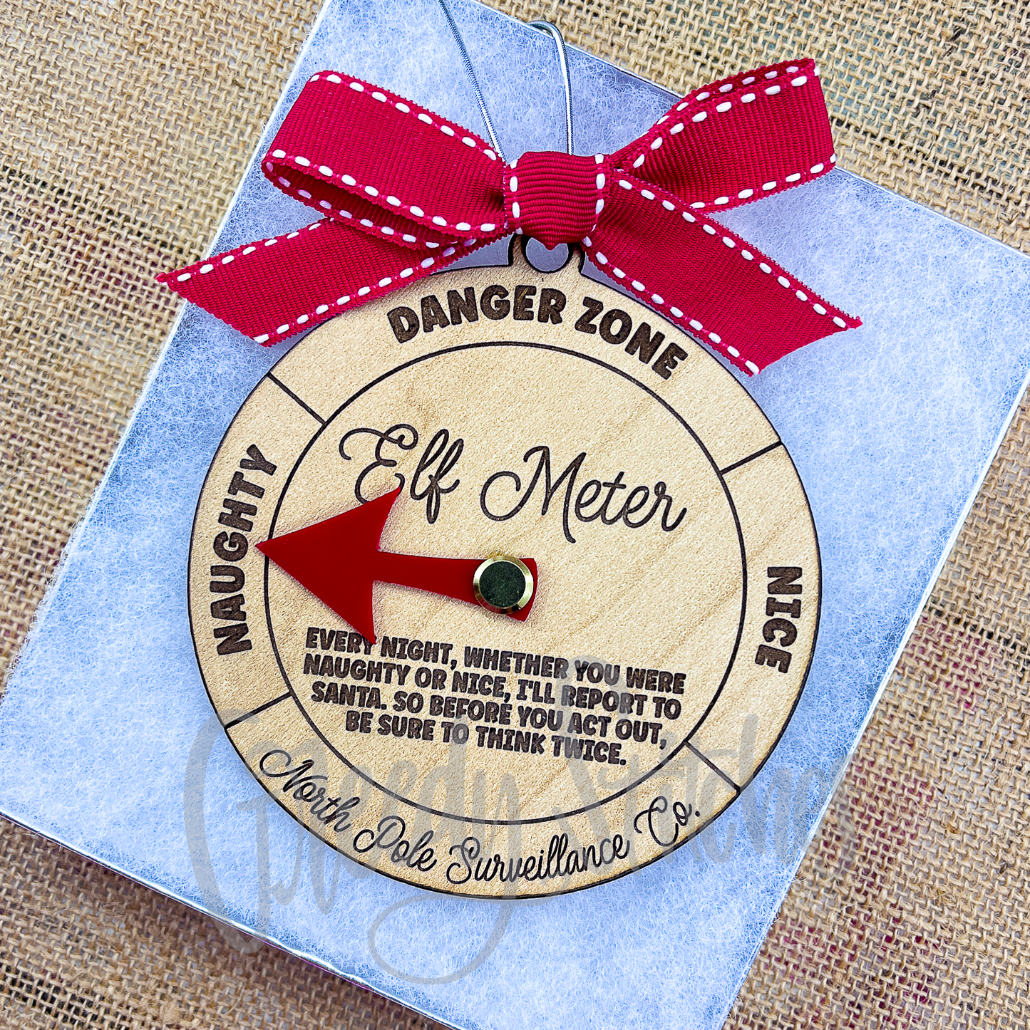 Elf Meter Ornament - Christmas Ornament