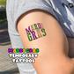 Mardi Gras Temporary Tattoos - Sheet 2