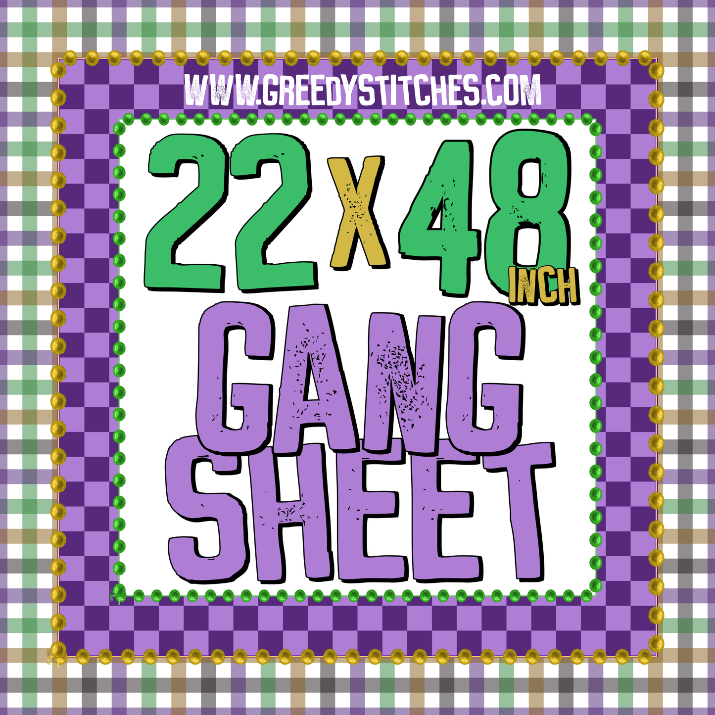 22 x 48" DTF Gang Sheet