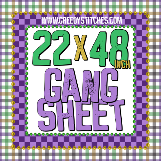 22 x 48" DTF Gang Sheet