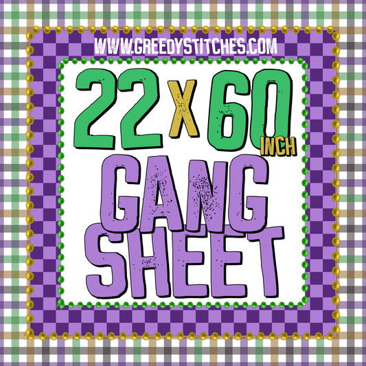 22 x 60" DTF Gang Sheet