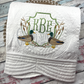 Mallard Crest Embroidered Personalized Heirloom Quilt in White with White Trim