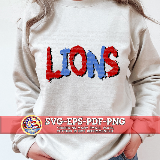 Lions Splatter PNG EPS PDF SVG