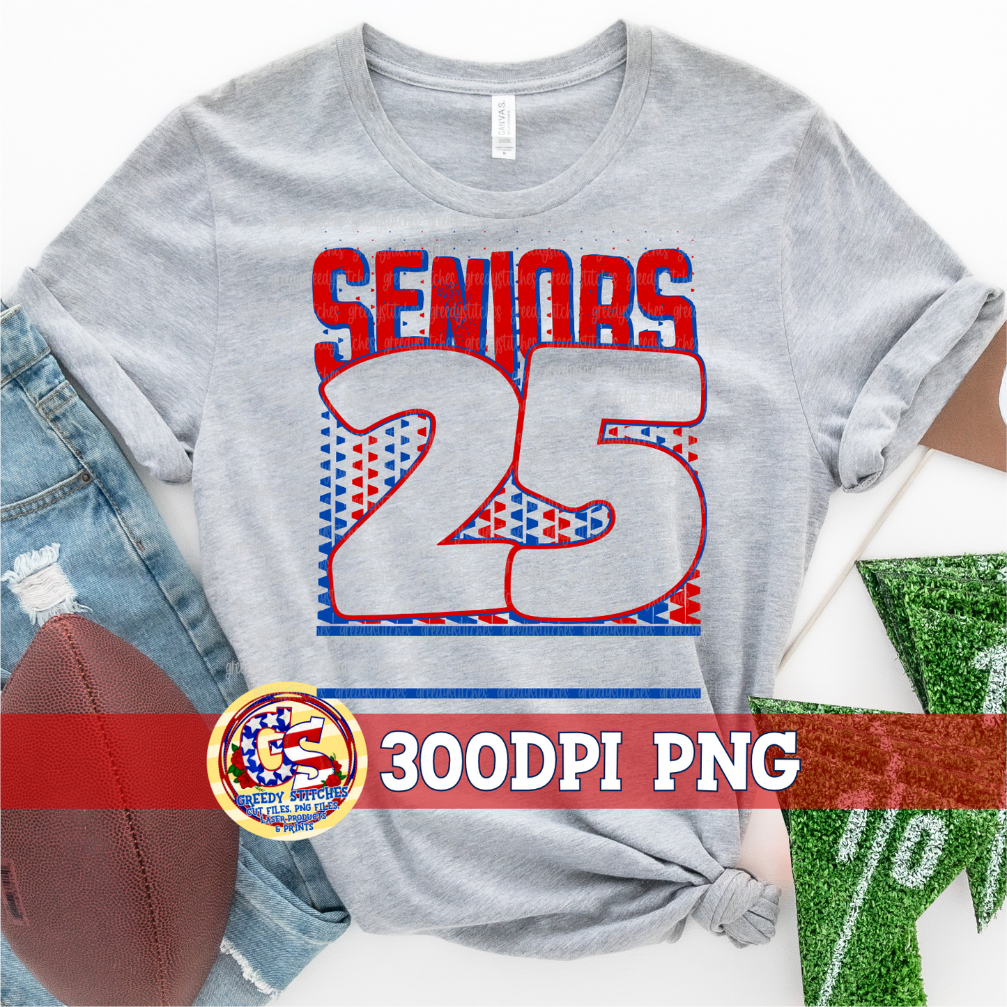 Seniors 25 Red Royal PNG