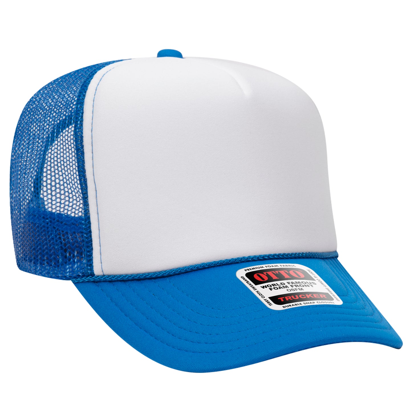 Otto® CAP 5 Panel High Crown Mesh Back Trucker Hat