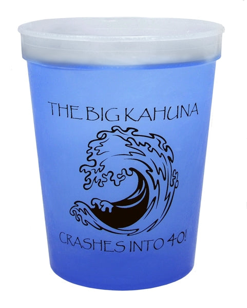 16 oz. Color Changing Plastic Stadium Cup