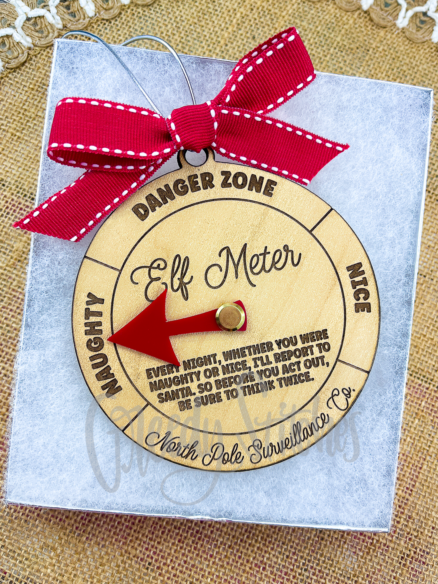 Elf Meter Ornament - Christmas Ornament