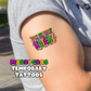 Mardi Gras Temporary Tattoos - Sheet 1