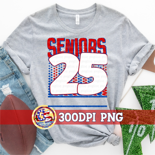 Seniors 25 Red Royal PNG