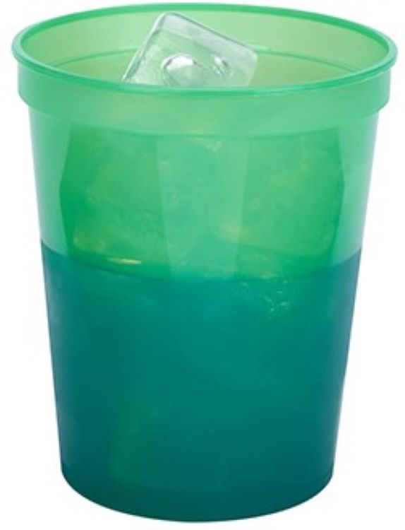 16 oz. Color Changing Plastic Stadium Cup