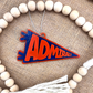 School Mascot Pennant Acylic Ornament