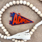 School Mascot Pennant Acylic Ornament
