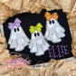 Bow Ghost Trio Applique Machine Embroidery Design