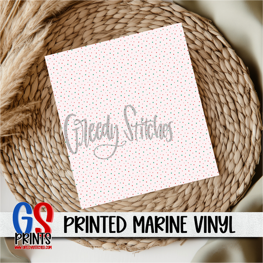 Christmas Splatter Marine Vinyl
