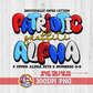 Patriotic Graffiti Alpha PNG - 5 All Upper Alphas