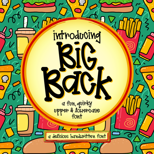 Big Back Handwritten OTF TTF Font