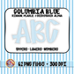 Columbia Blue Ruffles, Pearls, Seersucker Alpha PNG -Seersucker Alpha
