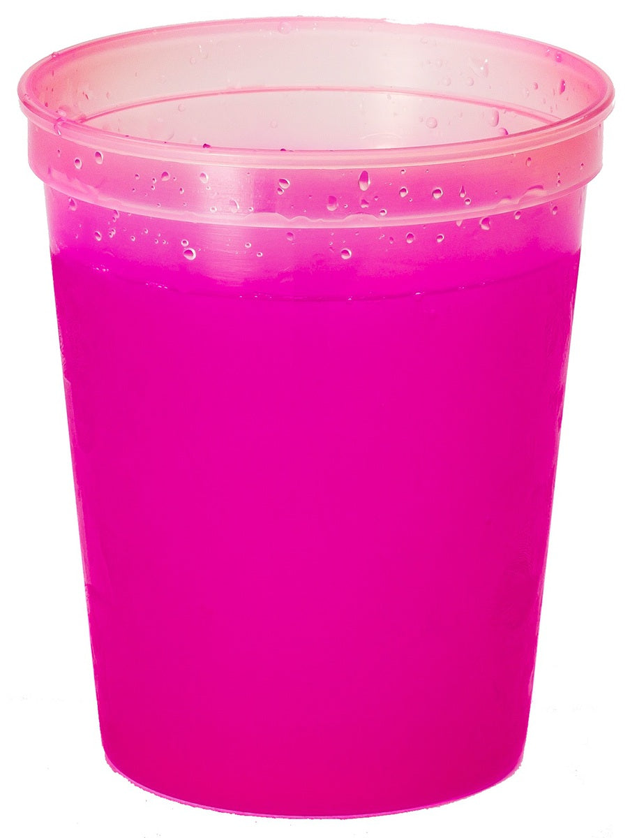 16 oz. Color Changing Plastic Stadium Cup