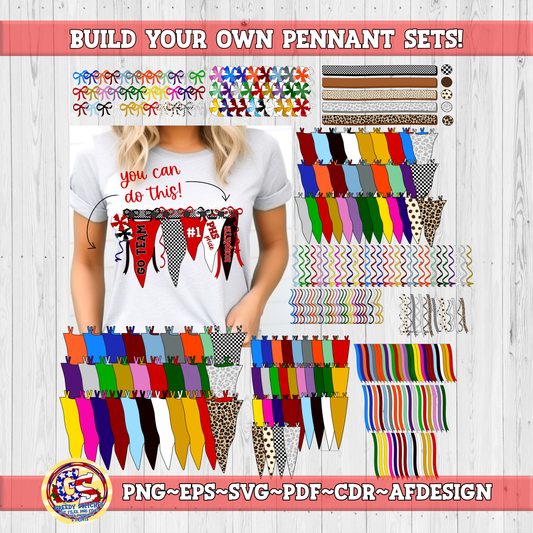 DIY Pennants Bundle - School Spirit Pennants