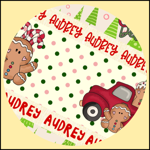 36" Gingerbread Delivery Service Personalized Wrapping Paper