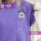 Judging Ghost with Bats Applique Pocket Peeker Machine Embroidery Design