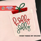 holly jolly Machine Embroidery Design