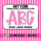 Hot Pink Ruffles, Pearls, Seersucker Alpha PNG -Seersucker Alpha