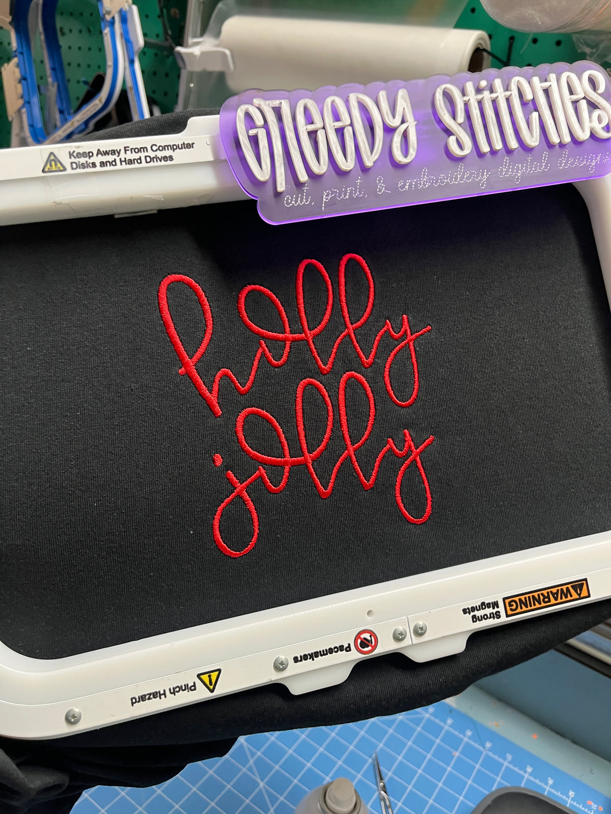 holly jolly Machine Embroidery Design