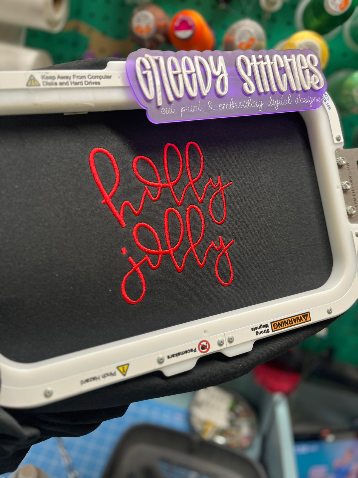 holly jolly Machine Embroidery Design