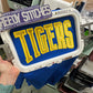 Tigers Varsity Bottom Arch Satin Stitch Applique PES DST HUS JEF EXP VP3 XXX