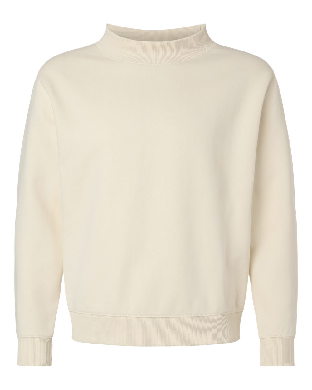 Unisex Mock Neck Fleece Sweatshirt
