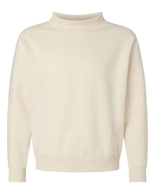Unisex Mock Neck Fleece Sweatshirt