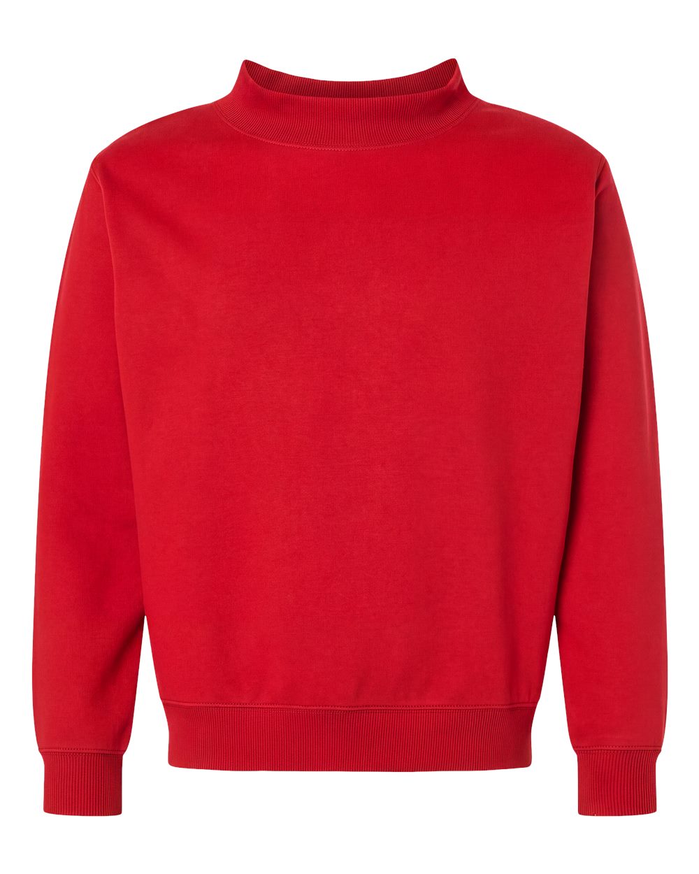 Unisex Mock Neck Fleece Sweatshirt