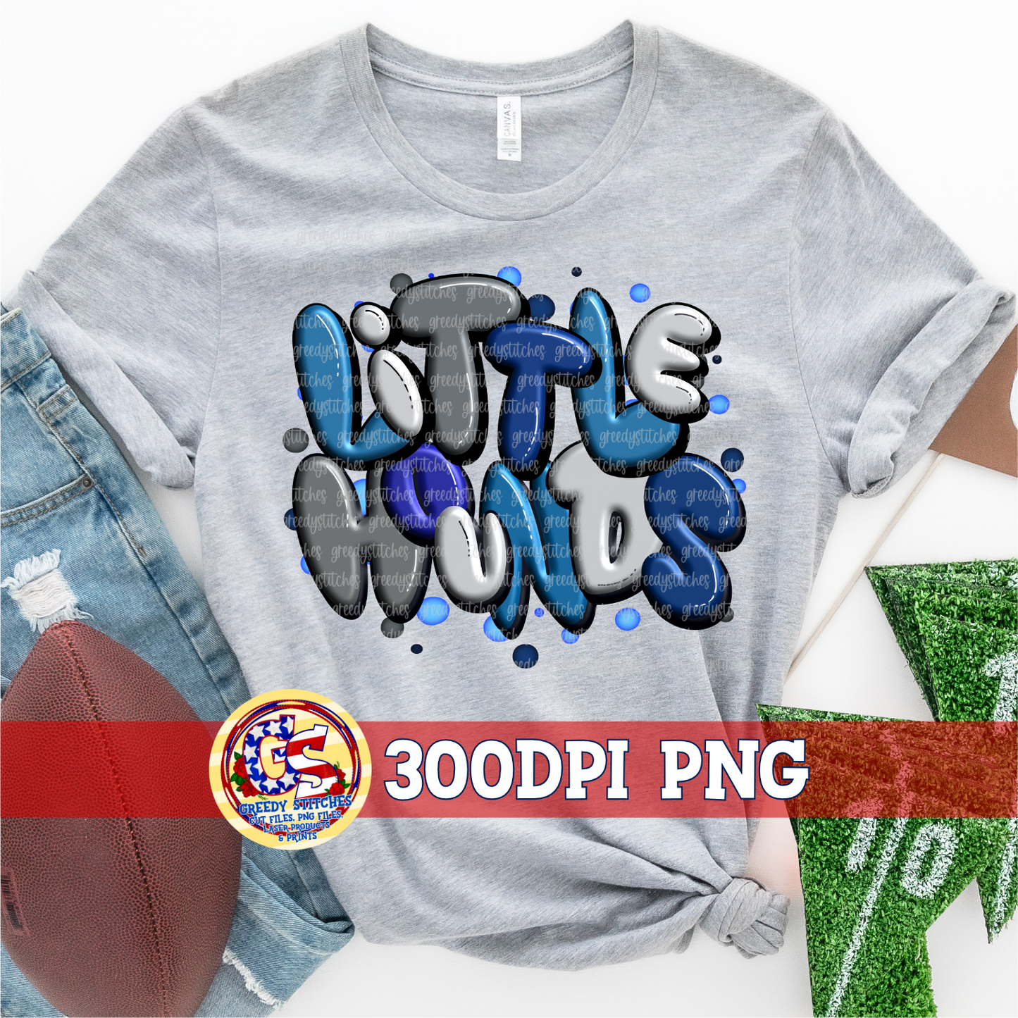 Little Hounds Graffiti PNG - Blue White Grey