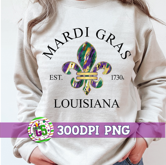 Louisiana Mardi Gras Est 1730s PNG - Mardi Gras