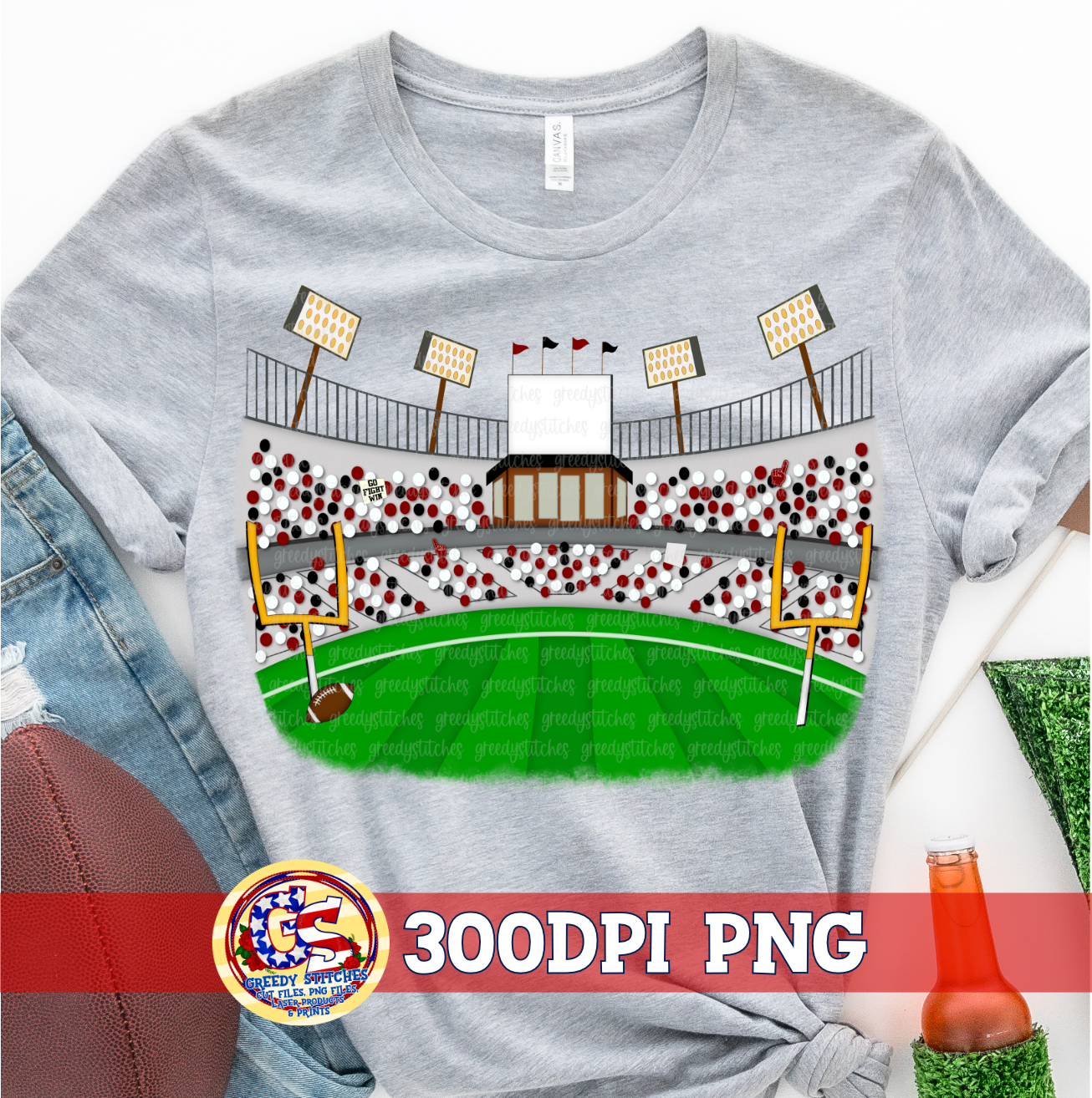 Football Stadium Fans Maroon Black PNG