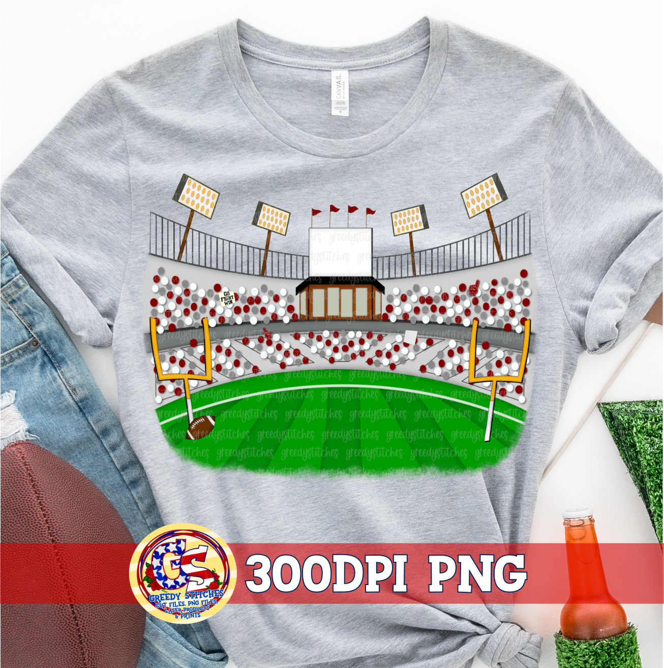 Football Stadium Fans Maroon Grey PNG