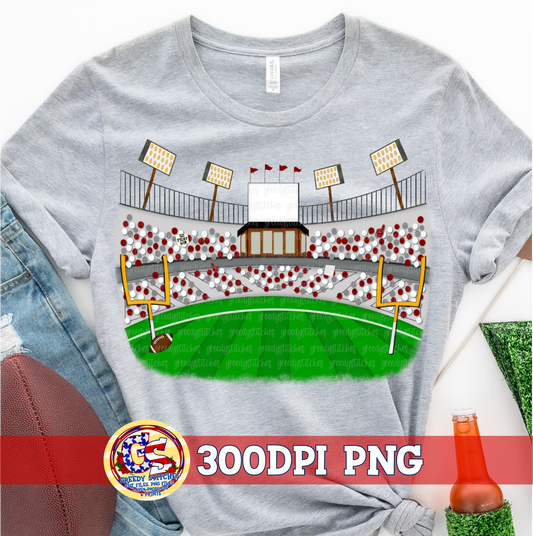 Football Stadium Fans Maroon Grey PNG