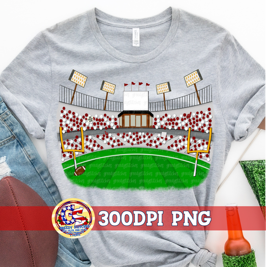 Football Stadium Fans Maroon PNG