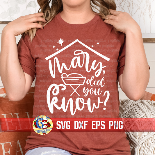 Mary Did You Know? SVG DXF EPS PNG