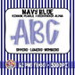 Navy Ruffles, Pearls, Seersucker Alpha PNG -Seersucker Alpha