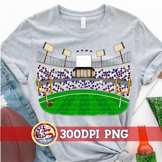 Football Stadium Fans Navy Maroon PNG